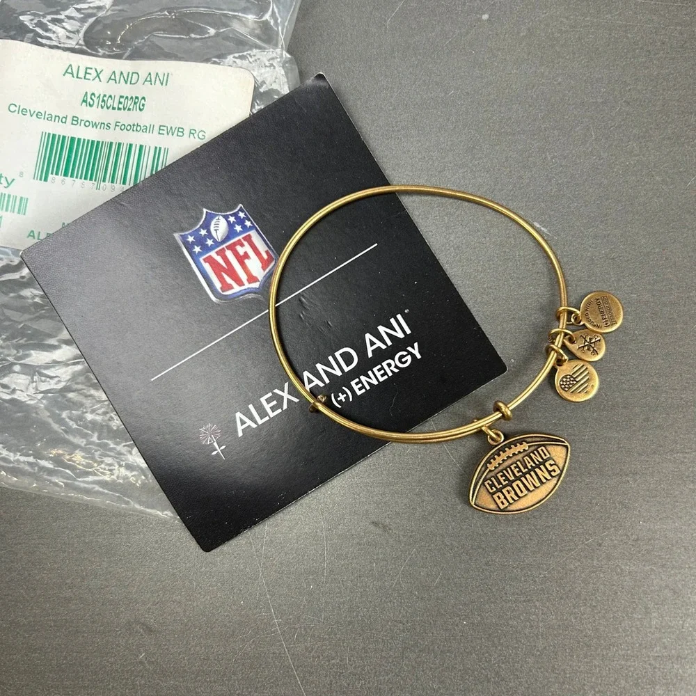 Cleveland Browns Football Alex and Ani  Expandable Bangle‎ Bracelet NFL